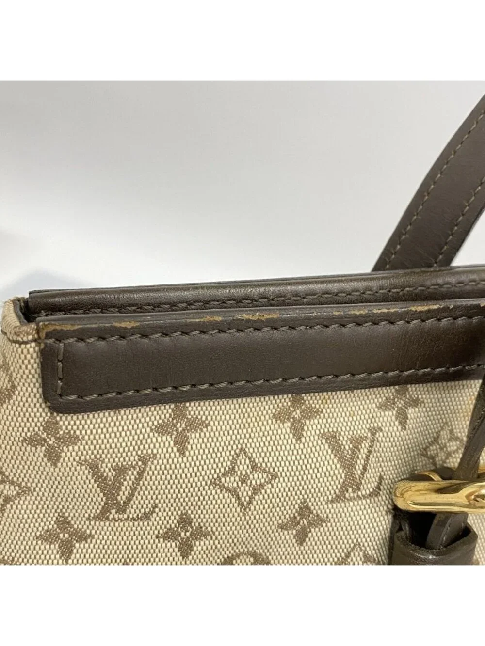 Louis Vuitton Tote Monogram Mini Francoise Khaki 2-Way